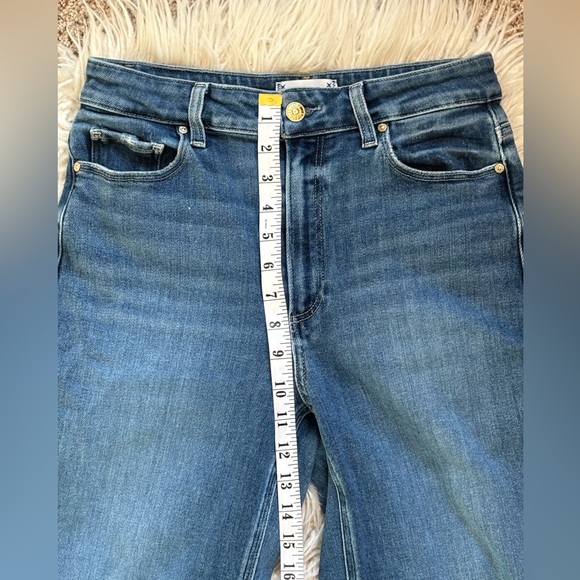 Paige Anessa Wide Leg Frayed Hem Jeans in Arpeggio Size 28 EUC - Picture 12 of 14